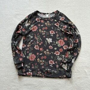 Caslon Floral long sleeve top, Size Medium